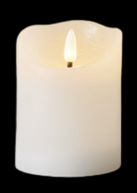 1361 STON - CANDELA A LED IN CERA CON FIAMMA 3D