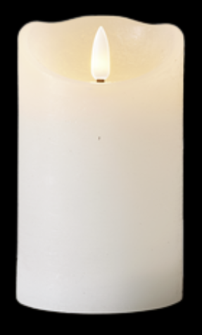 1461 STON - CANDELA A LED IN CERA CON FIAMMA 3D