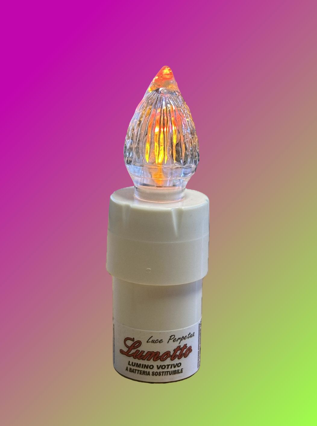 LUMOTTO A LED L BICO (LED ROSSO E GIALLO EFFETTO FIAMMA) CON BATTERIA SOSTITUIBILE LUMOTTO A LED L BICO (LED ROSSO E GIALLO EFFETTO FIAMMA) CON BATTERIA SOSTITUIBILE