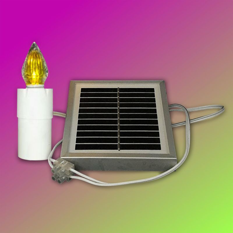 LUMOTTO FOTOVOLTAICO LUCE GIALLA FISSA PER TOMBE A TERRA