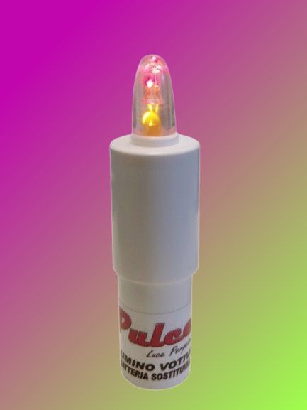 PULCE BICO MICRO LUMINO A LED BICO (LED ROSSO E GIALLO EFFETTO FIAMMA) DURATA 3 MESI CON BATTERIA SOSTITUIBILE PULCE BICO MICRO LUMINO A LED BICO (LED ROSSO E GIALLO EFFETTO FIAMMA) DURATA 3 MESI CON BATTERIA SOSTITUIBILE