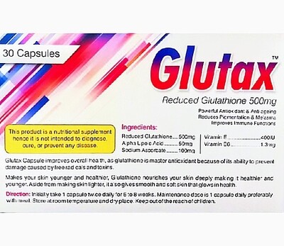 GLUTAX | Reduced Glutathione 500mg