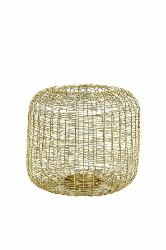 Windlicht Skoop goud Windlicht Skoop goud