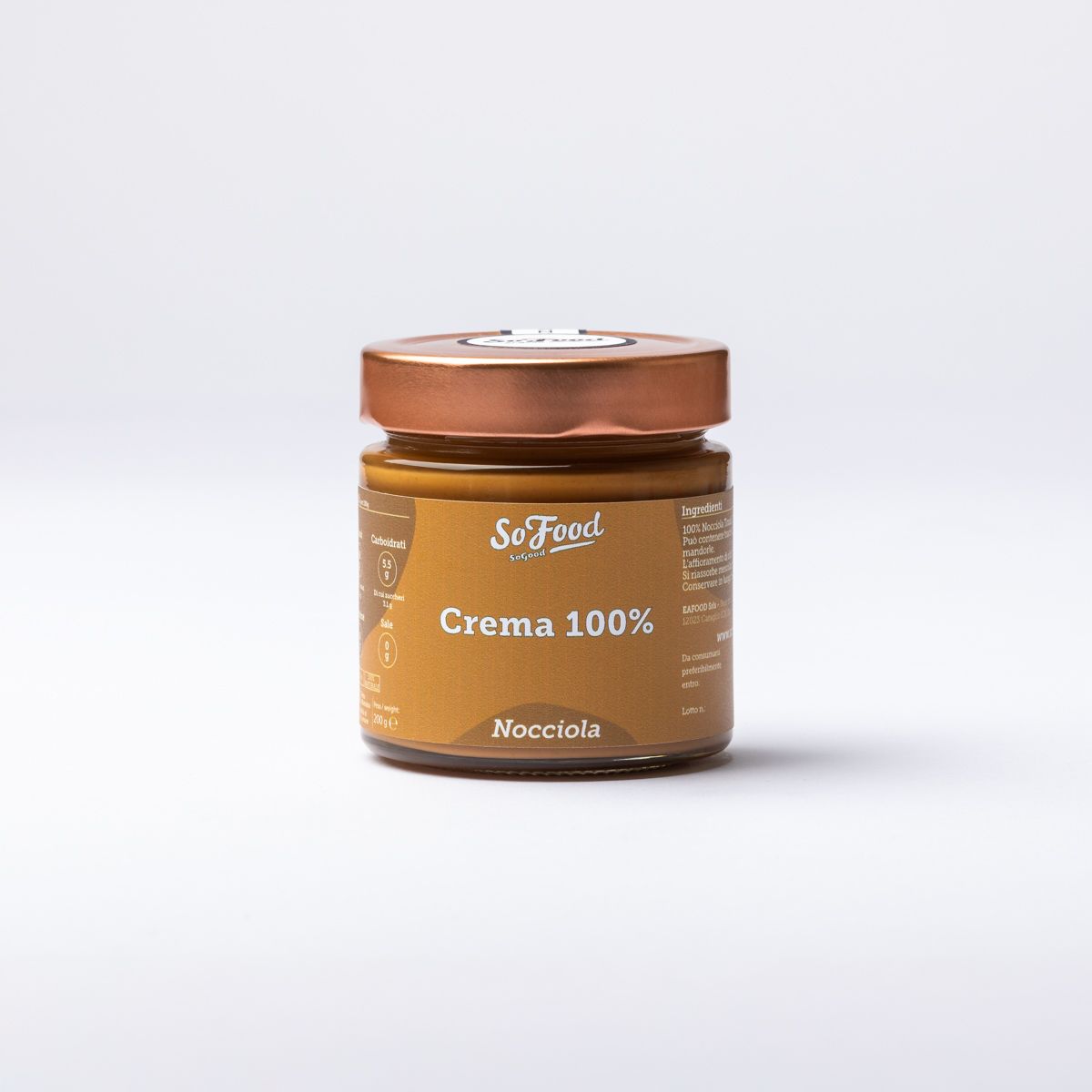 Crema 100% Nocciola 200g