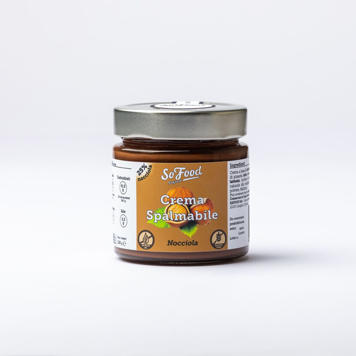 Crema Spalmabile alla Nocciola 25%