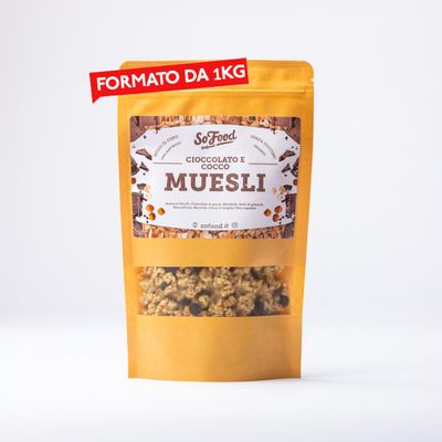 Muesli al Cioccolato e Cocco - 1kg Muesli al Cioccolato e Cocco - 1kg