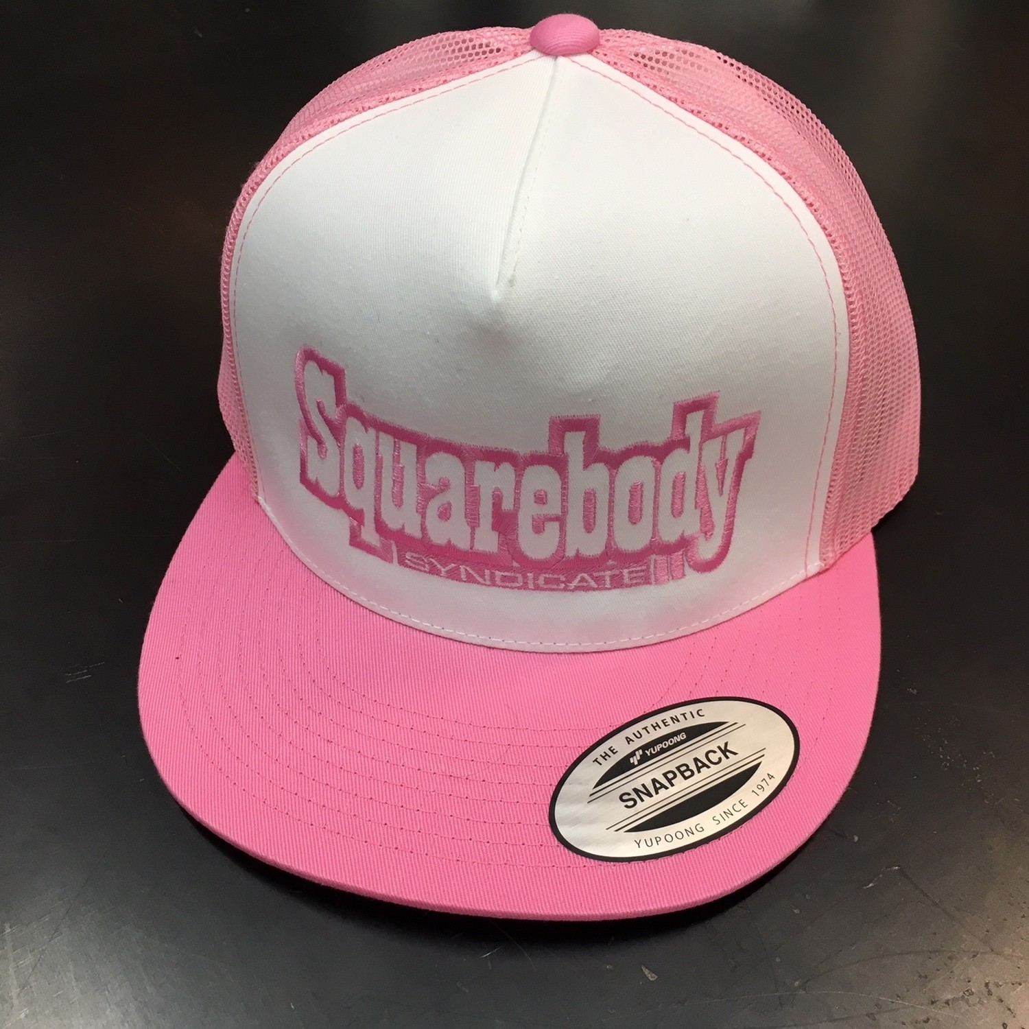 RETRO PINK WHITE PINK SNAPBACK TRUCKER MESH SBS LOGO #2 HAT RETRO PINK WHITE PINK SNAPBACK TRUCKER MESH SBS LOGO #2 HAT