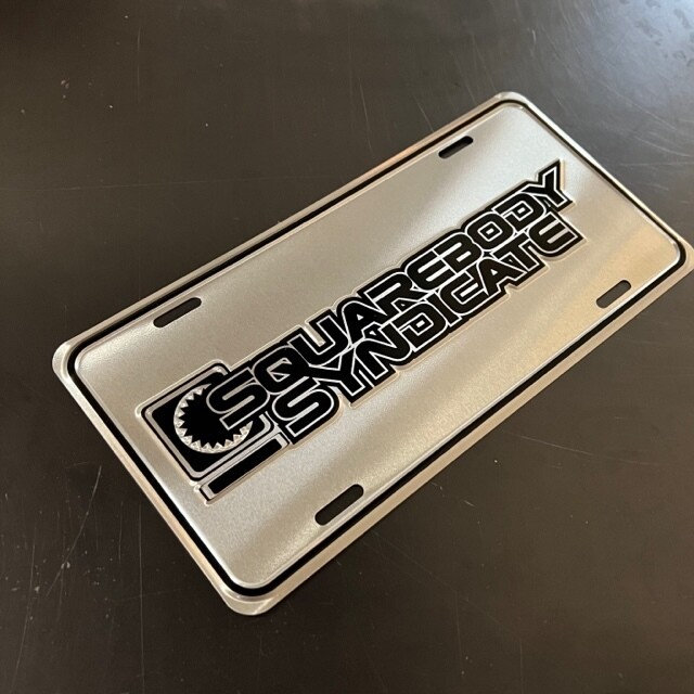 Squarebody Syndicate Brushed 81-87 Embossed Plate