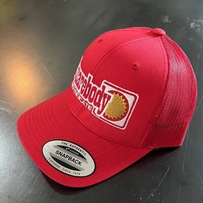 Gold Star Red Snapback Mesh SBS Logo #4 Hat