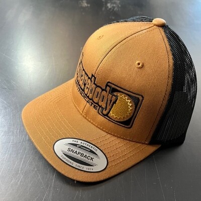 Carhartt Inspired Blackout Snapback Retro Trucker Mesh SBS Logo #4 Hat