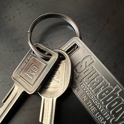 Squarebody Syndicate Limited Stainless Steel Keychain.