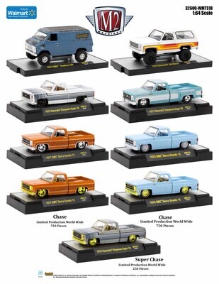 Squarebody Syndicate M2 Machines 1:64 scale 6 pack 3rd release.
