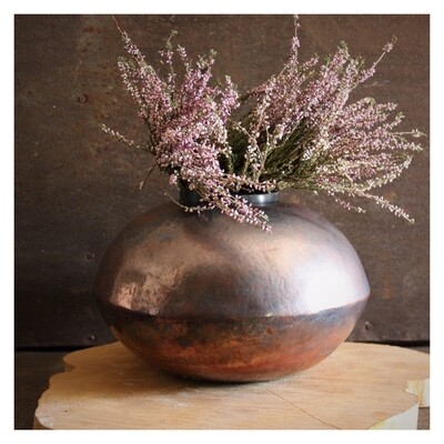Vaso in ceramica raku rame, Vaso per composizioni floreali / vaso in ceramica raku / succulent plant Vaso in ceramica raku rame, Vaso per composizioni floreali / vaso in ceramica raku / succulent plant