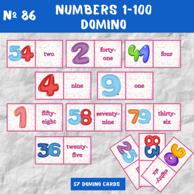 Numbers 1-100: Domino