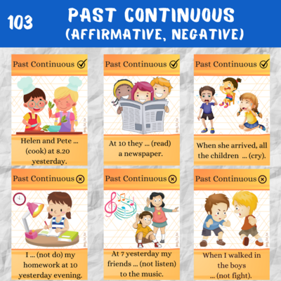 Past Continuous (Affirmative and Negative)