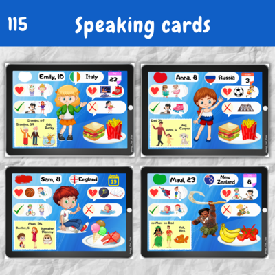 Speaking cards "All about me"