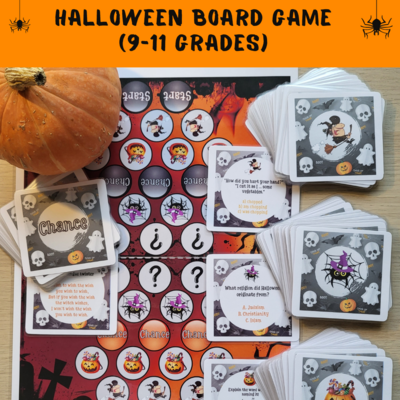 Halloween board game (9-11 grades)