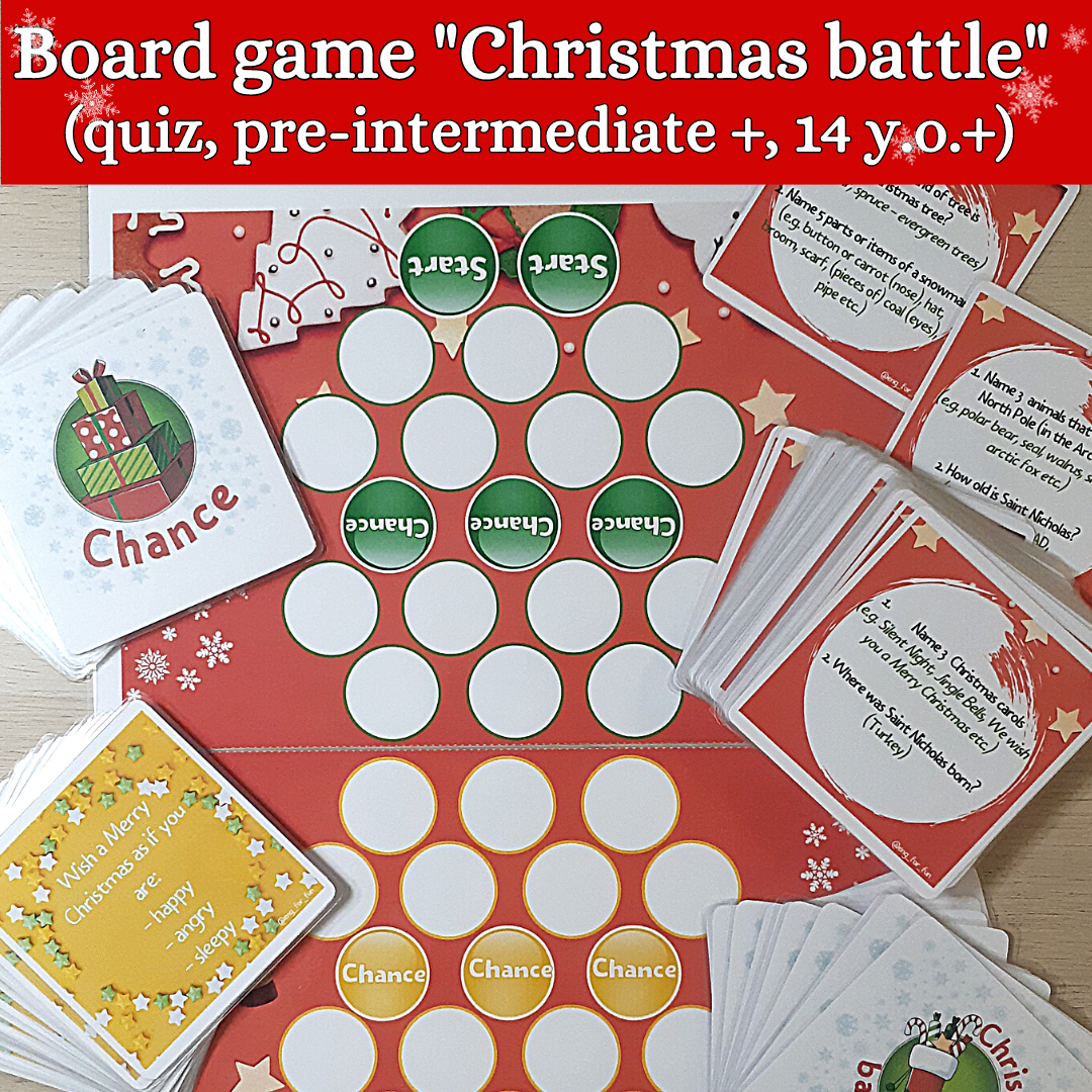 Board game &quot;Christmas battle&quot;
