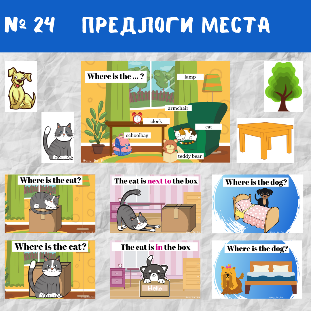 24 Prepositions of place