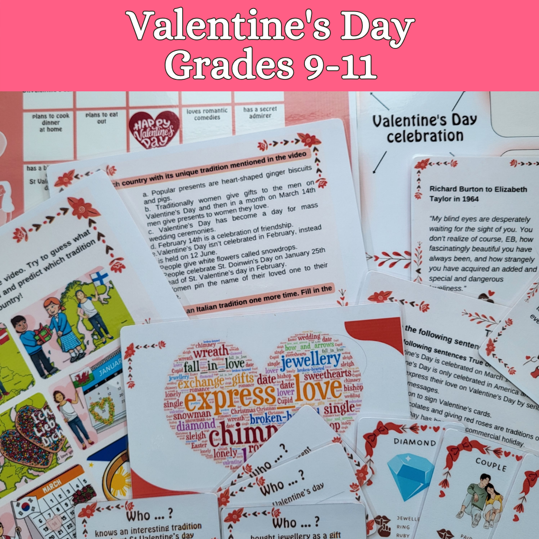 St Valentine&#39;s Day, Grades 9-11