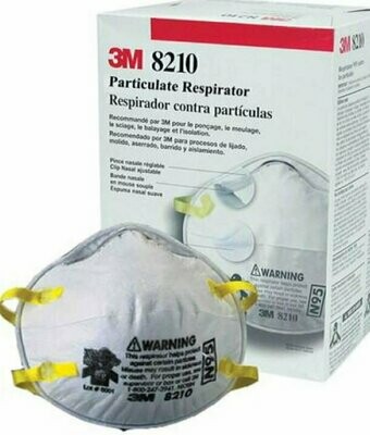 N95 PARTICULATE RESPIRATOR 8210 BY 3M HEALTHCARE, 20 PER BOX