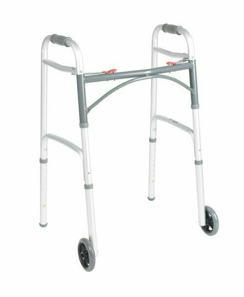 DRIVE ALUMINUN TALL WALKER W/ 5" WHEELS