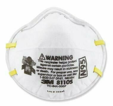 N95 PARTICULATE RESPIRATOR 8110S BY 3M HEALTHCARE, 20 PER BOX