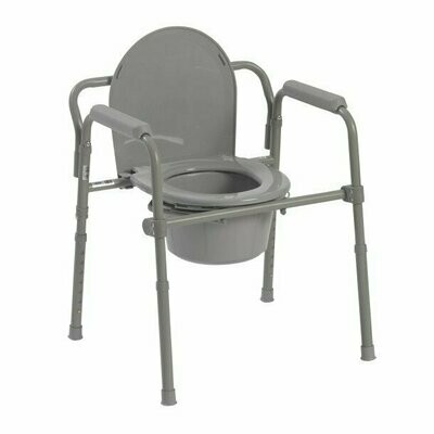 DRIVE FOLDING DLX COMMODE CHAIR