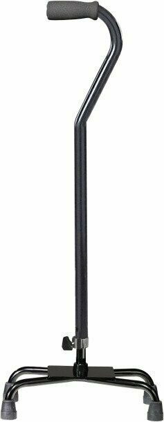 DRIVE BLACK QUAD CANE LARGE BASE