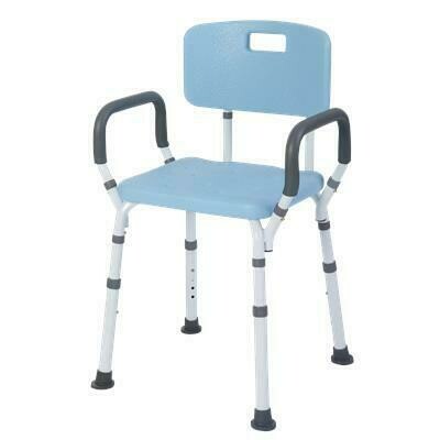 LIFESTYLE PREMIUM SHOWER BENCH/CHAIR W/ ARMS AND BACK
