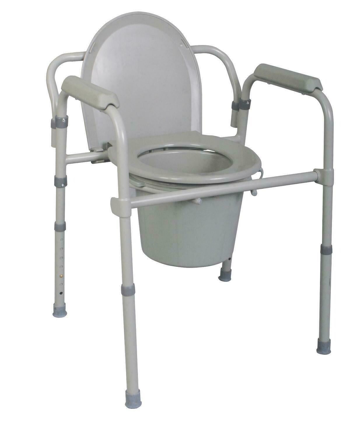 MEDLINE FOLDING DLX COMMODE CHAIR