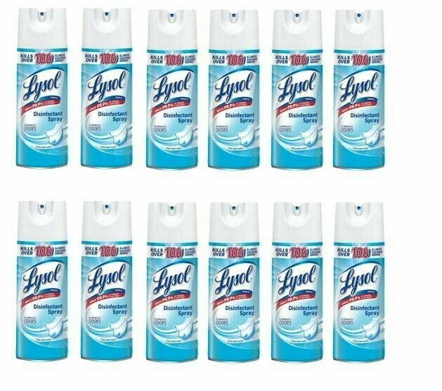 Lysol® Disinfectant Spray - Crisp Linen Scent - 12.5oz (Case of 12)