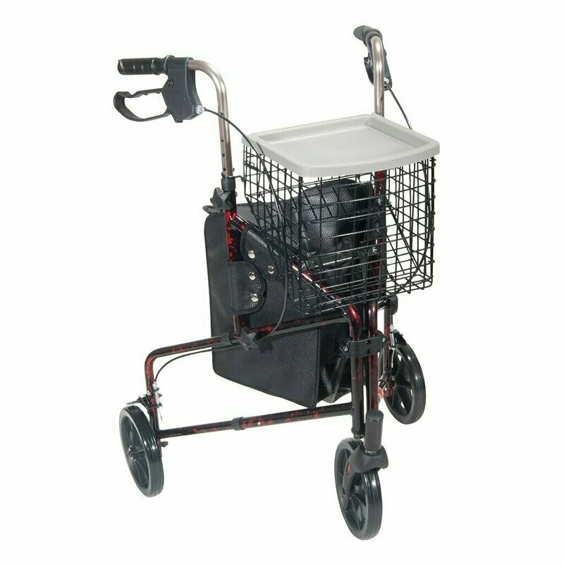 DRIVE DELUXE 3-WHEEL ALUMINUM WALKER