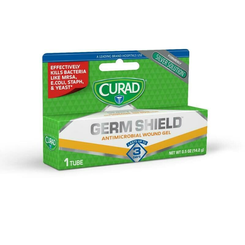 CURAD SILVER SOLUTION WOUND GEL, 0.5oz TUBE CS OF 12