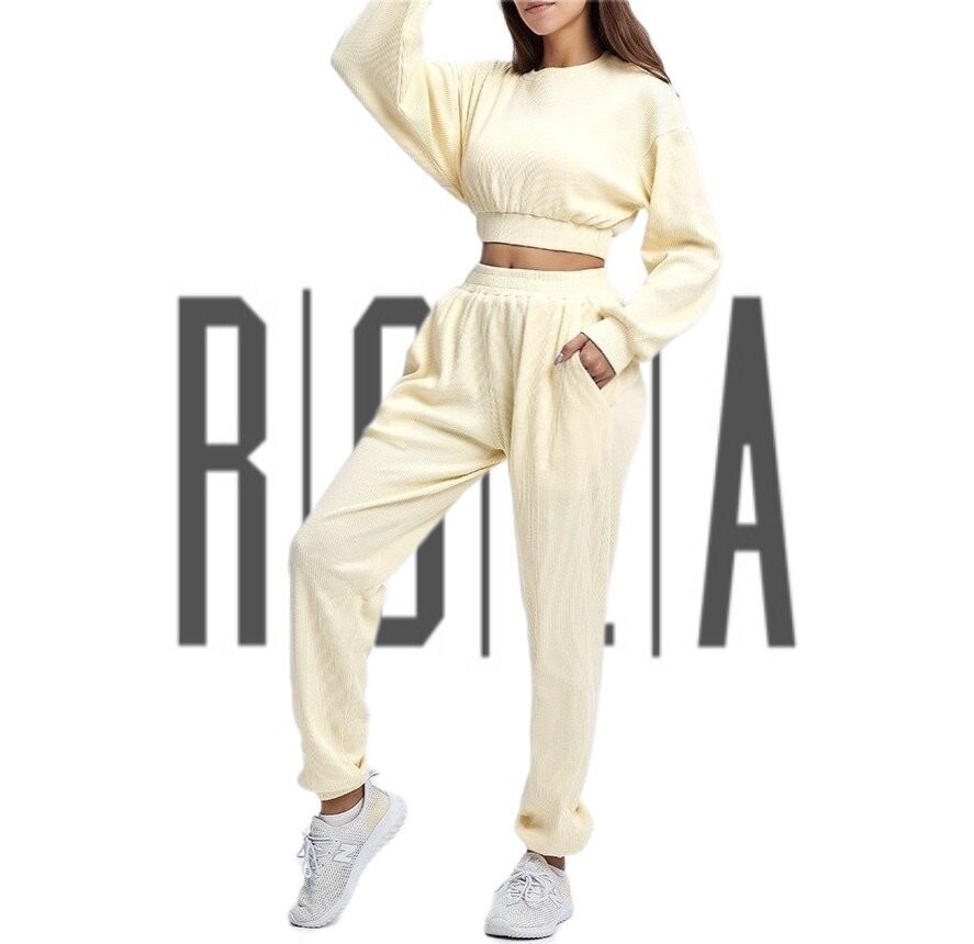 PEARL Crop Sweat Set