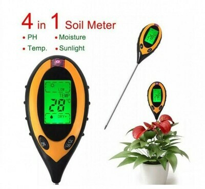 Soil PH Meter Digital Tester 4 in 1