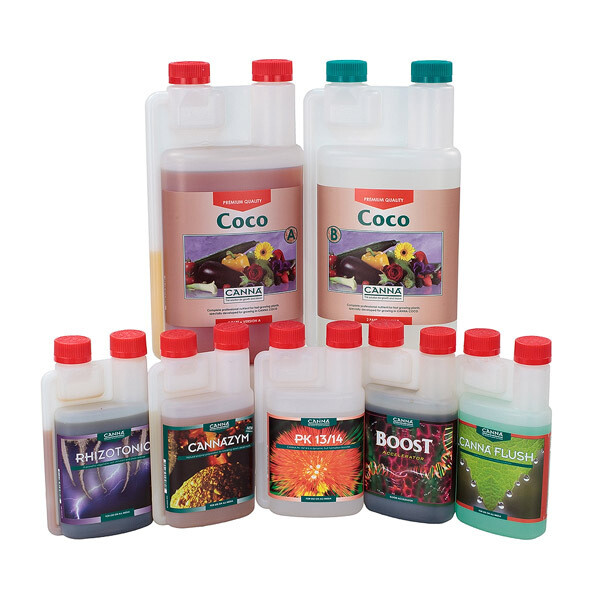 Canna Coco 1 Litre A+B Complete Range Additive Nutrient Bundle kit