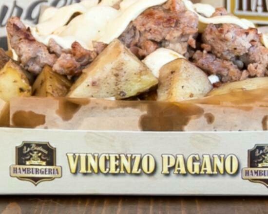 Patate al Forno con Sbriciolato di Salsiccia e Formaggio Fuso