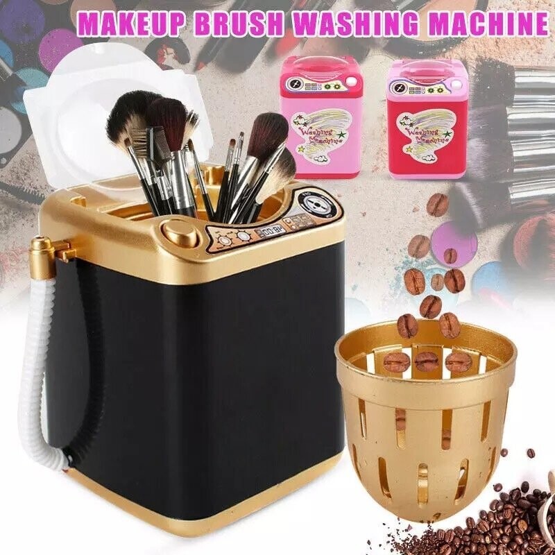 Professional Make Up Brush Cleaner Automatic Cosmetics Brushes Cleaner  Machine Portable Electric Makeup Brushes Cleaning
