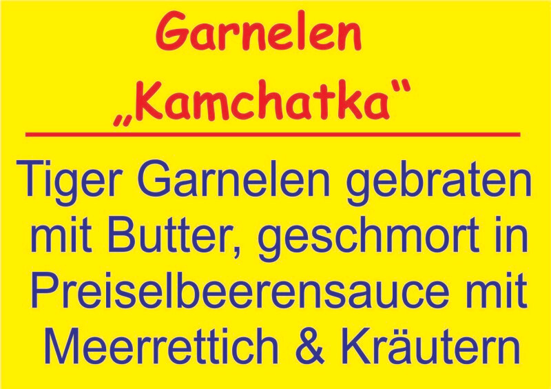 Garnelen "Kamchatka"
