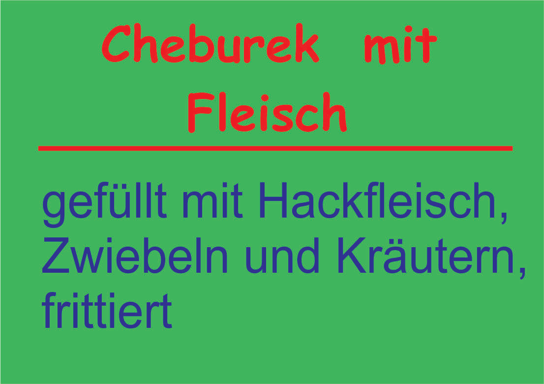 Cheburek  mit Hackfleisch