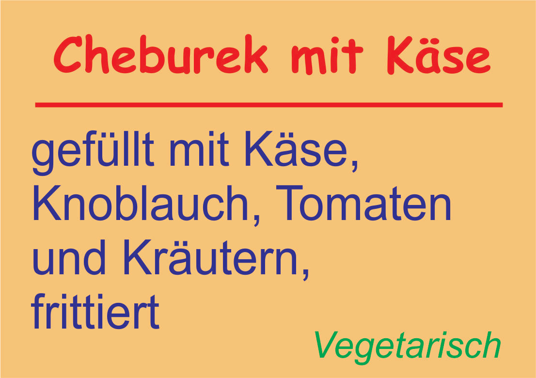 Cheburek mit Käse