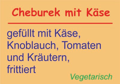 Cheburek mit Käse