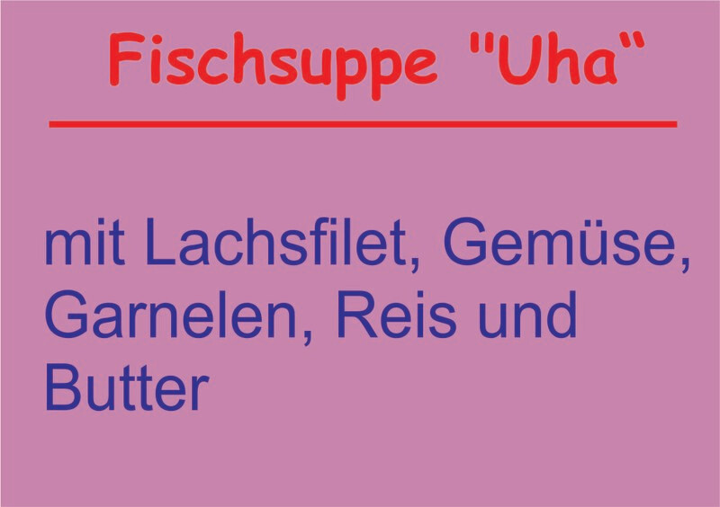 Fischsuppe "Uha"