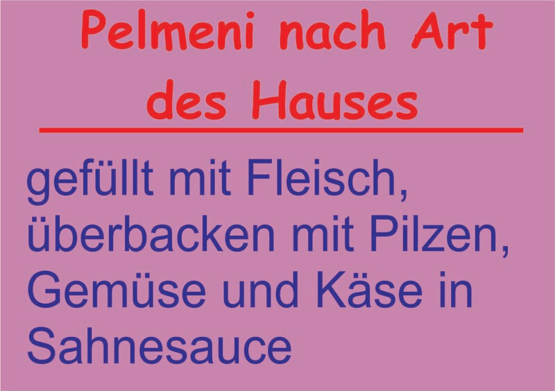 Pelmeni nach Art des Hauses