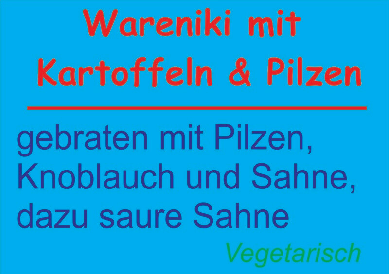 Wareniki mit Kartoffeln & Pilzen