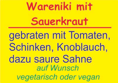 Wareniki mit Sauerkraut