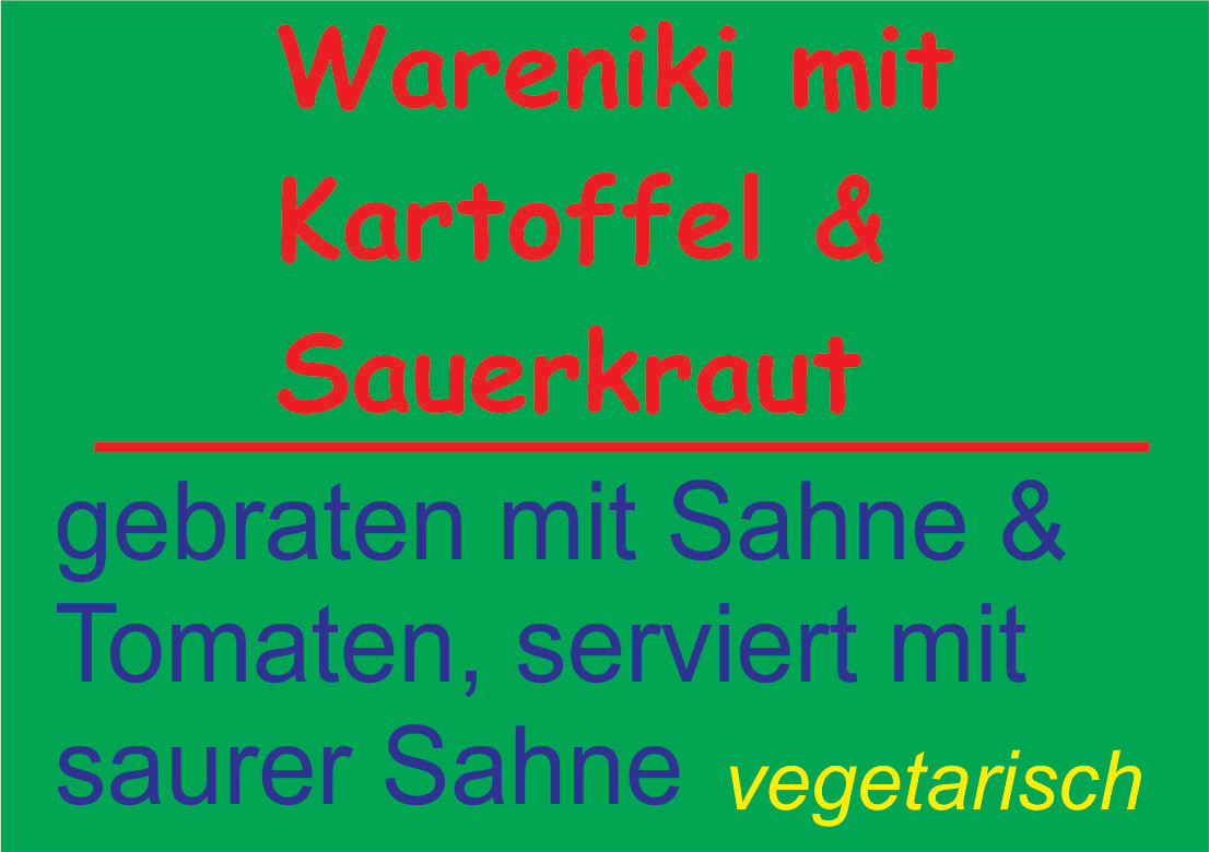 Wareniki mit Kartoffel & Sauerkraut