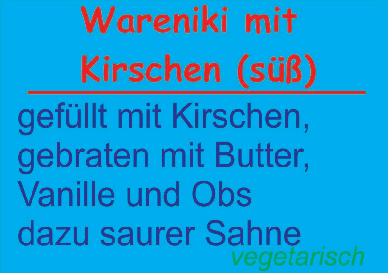 Wareniki mit Kirschen (süß)