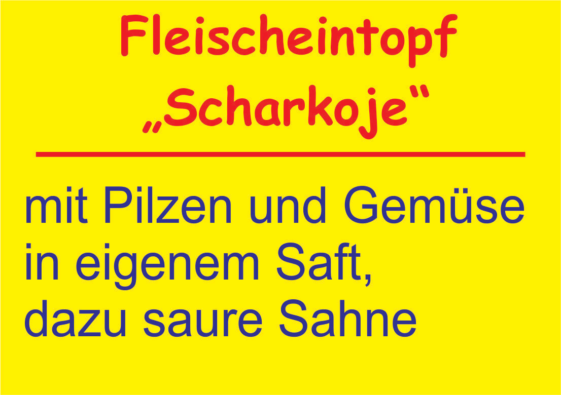 Fleischeintopf "Scharkoje"